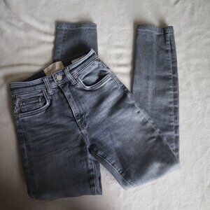 CQY High Waist Gray Skinny Jeans Size 23